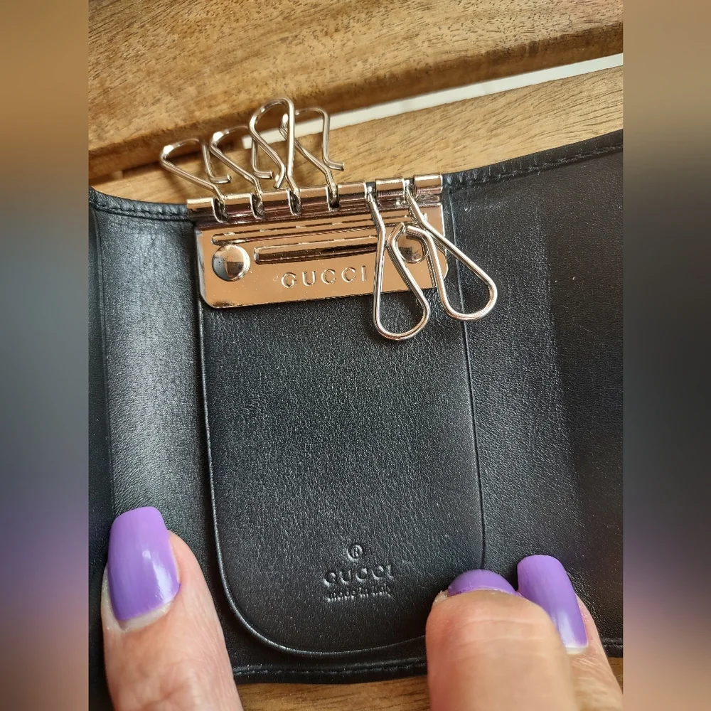 Gucci GG Authentic canvas key holder NEW - Picture 4 of 6